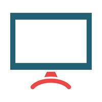 Clever Fernseher Vektor Glyphe zwei Farbe Symbol zum persönlich und kommerziell verwenden.