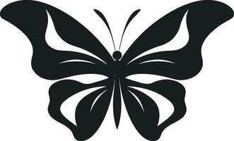 schwarz Schmetterling Silhouette ein modern Emblem anmutig Kompliziertheit schwarz Schmetterling Logo vektor