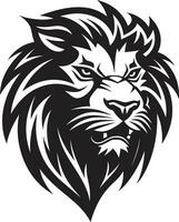 majestätisk manen en våldsam ryta i lejon ikon jakt för förträfflighet kunglig svart lejon emblem vektor