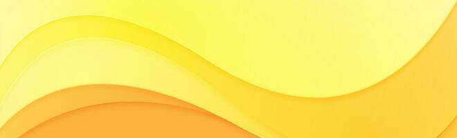 ljus gul minimal vågor abstrakt bakgrund vektor