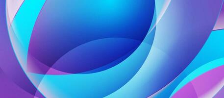 Blau lila geometrisch Technik Hintergrund mit glänzend wellig Formen vektor