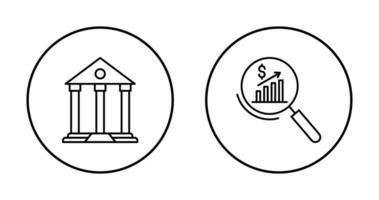 parthenon och statistik ikon vektor