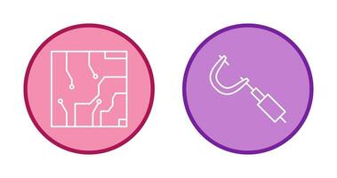 elektrisch Schaltkreis und Mikrometer Symbol vektor