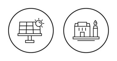 Solar- Energie und Fabrik Symbol vektor