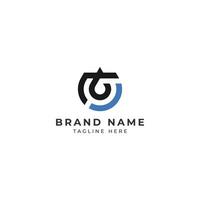 Monogramm Brief tb mit fallen modern Initiale Logo Design verknüpft Kreis Vektor Illustration