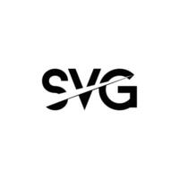 Monogramm Brief svg modern Initiale Logo Design ,svg verknüpft Kreis Großbuchstaben Monogramm Logo vektor