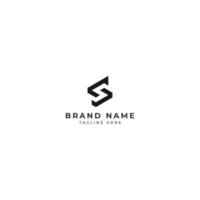 Monogramm Brief s modern Initiale Logo Design verknüpft Kreis Vektor Illustration