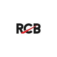 Monogramm Brief RCB modern Initiale Logo Design ,rcb verknüpft Kreis Großbuchstaben Monogramm Logo vektor