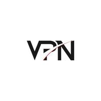 Monogramm Brief vpn modern Initiale Logo Design ,VPN verknüpft Kreis Großbuchstaben Monogramm Logo vektor