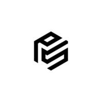Monogramm Brief ps modern Initiale Logo Design ,ps verknüpft Kreis Großbuchstaben Monogramm Logo vektor