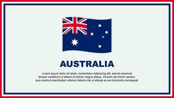 Australien Flagge abstrakt Hintergrund Design Vorlage. Australien Unabhängigkeit Tag Banner Sozial Medien Vektor Illustration. Australien Banner