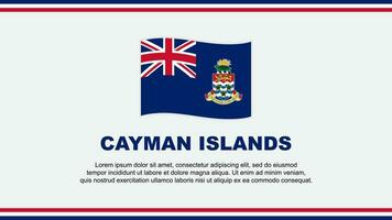 Cayman Inseln Flagge abstrakt Hintergrund Design Vorlage. Cayman Inseln Unabhängigkeit Tag Banner Sozial Medien Vektor Illustration. Cayman Inseln Design