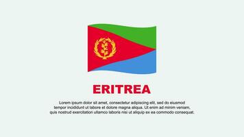 eritrea Flagge abstrakt Hintergrund Design Vorlage. eritrea Unabhängigkeit Tag Banner Sozial Medien Vektor Illustration. eritrea Hintergrund
