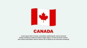 kanada flagga abstrakt bakgrund design mall. kanada oberoende dag baner social media vektor illustration. kanada bakgrund