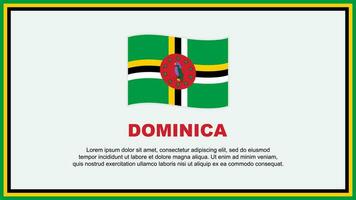 dominica flagga abstrakt bakgrund design mall. dominica oberoende dag baner social media vektor illustration. dominica baner