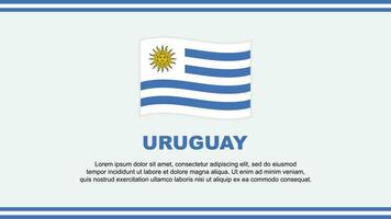 uruguay flagga abstrakt bakgrund design mall. uruguay oberoende dag baner social media vektor illustration. uruguay design