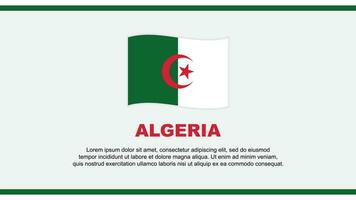 Algerien Flagge abstrakt Hintergrund Design Vorlage. Algerien Unabhängigkeit Tag Banner Sozial Medien Vektor Illustration. Algerien Design