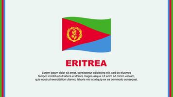 eritrea Flagge abstrakt Hintergrund Design Vorlage. eritrea Unabhängigkeit Tag Banner Sozial Medien Vektor Illustration. eritrea Karikatur