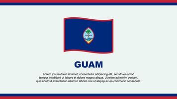 guam Flagge abstrakt Hintergrund Design Vorlage. guam Unabhängigkeit Tag Banner Sozial Medien Vektor Illustration. guam Design