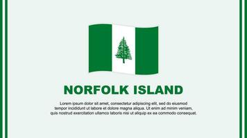 Norfolk Insel Flagge abstrakt Hintergrund Design Vorlage. Norfolk Insel Unabhängigkeit Tag Banner Sozial Medien Vektor Illustration. Norfolk Insel Karikatur