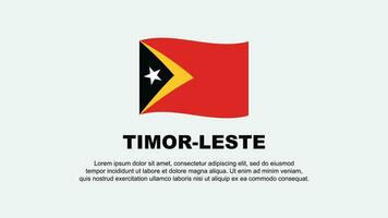 Timor leste Flagge abstrakt Hintergrund Design Vorlage. Timor leste Unabhängigkeit Tag Banner Sozial Medien Vektor Illustration. Timor leste Hintergrund