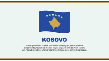 kosovo Flagge abstrakt Hintergrund Design Vorlage. kosovo Unabhängigkeit Tag Banner Sozial Medien Vektor Illustration. kosovo Design