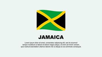 jamaica flagga abstrakt bakgrund design mall. jamaica oberoende dag baner social media vektor illustration. jamaica bakgrund