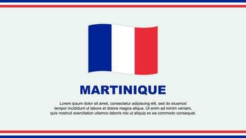 Martinique Flagge abstrakt Hintergrund Design Vorlage. Martinique Unabhängigkeit Tag Banner Sozial Medien Vektor Illustration. Design