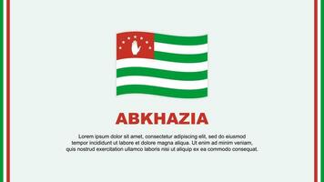 abkhazia Flagge abstrakt Hintergrund Design Vorlage. abkhazia Unabhängigkeit Tag Banner Sozial Medien Vektor Illustration. abkhazia Karikatur