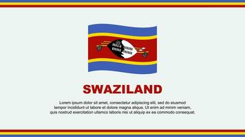 Swasiland Flagge abstrakt Hintergrund Design Vorlage. Swasiland Unabhängigkeit Tag Banner Sozial Medien Vektor Illustration. Swasiland Design