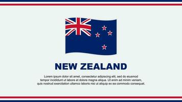 Neu Neuseeland Flagge abstrakt Hintergrund Design Vorlage. Neu Neuseeland Unabhängigkeit Tag Banner Sozial Medien Vektor Illustration. Neu Neuseeland Design