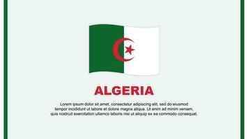 Algerien Flagge abstrakt Hintergrund Design Vorlage. Algerien Unabhängigkeit Tag Banner Sozial Medien Vektor Illustration. Algerien Karikatur