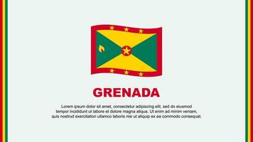 grenada flagga abstrakt bakgrund design mall. grenada oberoende dag baner social media vektor illustration. grenada tecknad serie