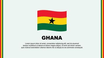 Ghana Flagge abstrakt Hintergrund Design Vorlage. Ghana Unabhängigkeit Tag Banner Sozial Medien Vektor Illustration. Ghana Karikatur