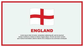 England Flagge abstrakt Hintergrund Design Vorlage. England Unabhängigkeit Tag Banner Sozial Medien Vektor Illustration. England Banner