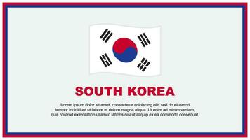 söder korea flagga abstrakt bakgrund design mall. söder korea oberoende dag baner social media vektor illustration. söder korea baner