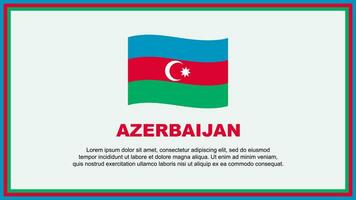 Aserbaidschan Flagge abstrakt Hintergrund Design Vorlage. Aserbaidschan Unabhängigkeit Tag Banner Sozial Medien Vektor Illustration. Aserbaidschan Banner