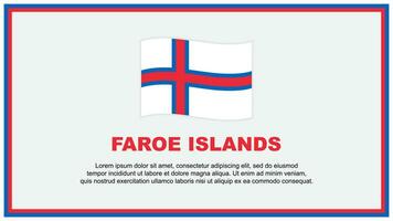 faroe öar flagga abstrakt bakgrund design mall. faroe öar oberoende dag baner social media vektor illustration. faroe öar baner