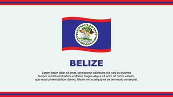 belize Flagge abstrakt Hintergrund Design Vorlage. belize Unabhängigkeit Tag Banner Sozial Medien Vektor Illustration. belize Design