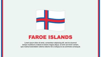 faroe öar flagga abstrakt bakgrund design mall. faroe öar oberoende dag baner social media vektor illustration. faroe öar tecknad serie