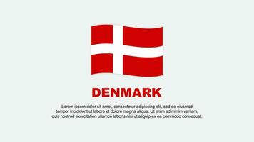 Dänemark Flagge abstrakt Hintergrund Design Vorlage. Dänemark Unabhängigkeit Tag Banner Sozial Medien Vektor Illustration. Dänemark Hintergrund