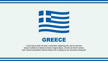Griechenland Flagge abstrakt Hintergrund Design Vorlage. Griechenland Unabhängigkeit Tag Banner Sozial Medien Vektor Illustration. Griechenland Design