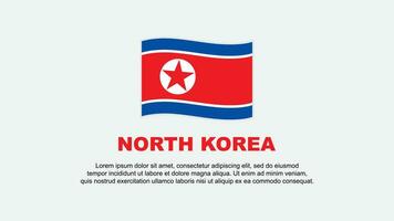 Norden Korea Flagge abstrakt Hintergrund Design Vorlage. Norden Korea Unabhängigkeit Tag Banner Sozial Medien Vektor Illustration. Norden Korea Hintergrund