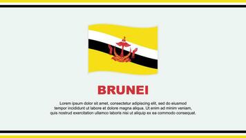 brunei flagga abstrakt bakgrund design mall. brunei oberoende dag baner social media vektor illustration. brunei design