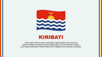 kiribati flagga abstrakt bakgrund design mall. kiribati oberoende dag baner social media vektor illustration. kiribati tecknad serie
