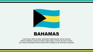 Bahamas flagga abstrakt bakgrund design mall. Bahamas oberoende dag baner social media vektor illustration. Bahamas design