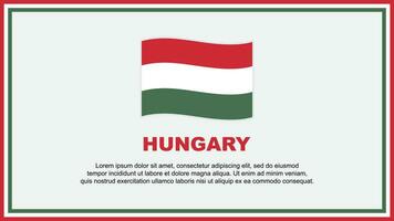 Ungarn Flagge abstrakt Hintergrund Design Vorlage. Ungarn Unabhängigkeit Tag Banner Sozial Medien Vektor Illustration. Ungarn Banner