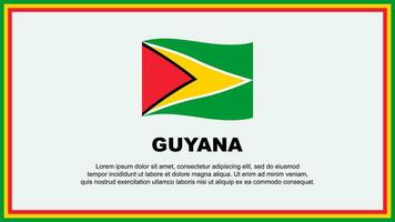 Guyana Flagge abstrakt Hintergrund Design Vorlage. Guyana Unabhängigkeit Tag Banner Sozial Medien Vektor Illustration. Guyana Banner