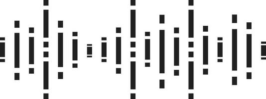radio Vinka ikon. svartvit enkel ljud Vinka isolerat på. utjämnare, audio Vinka, radio signal, medicinsk, musik, inspelning, vektor. volym nivå symboler vektor