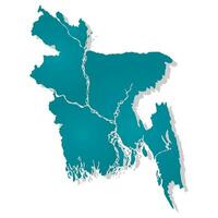 Bangladesch Karte Illustration. Vektor Design.